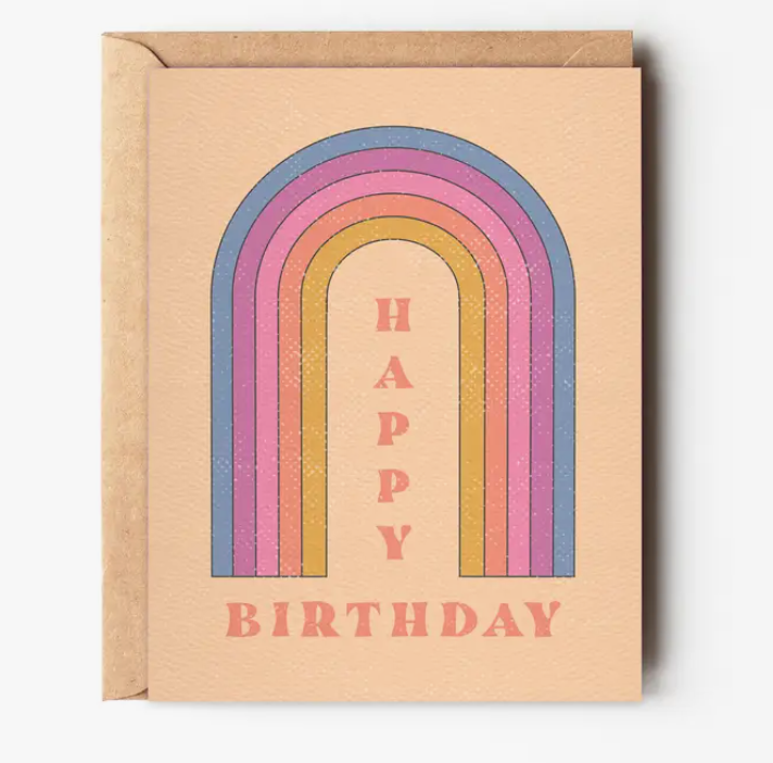 Rainbow Birthday Greeting Card