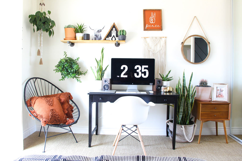 Modern Bohemian Home Office