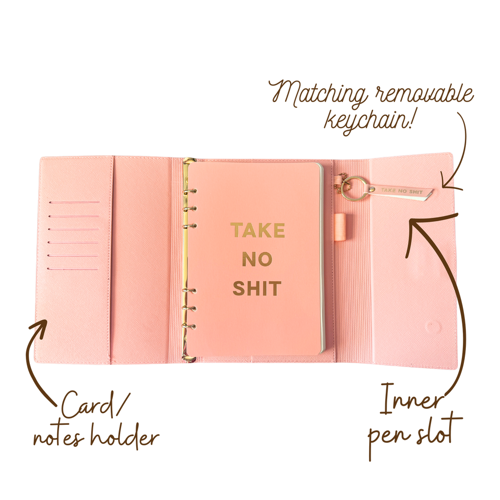 Trauma Dump Vegan Leather Journal Folio