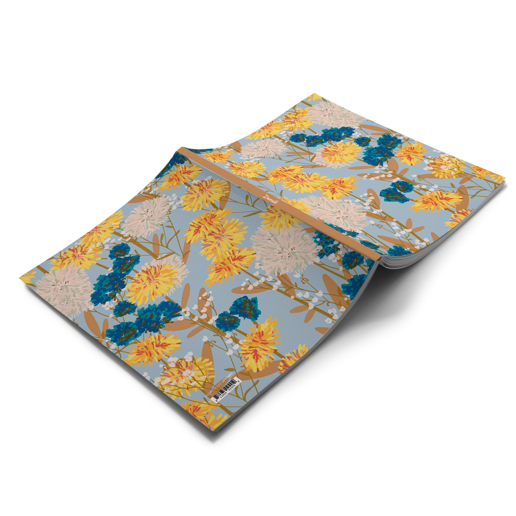 Pretty Weeds Medium Layflat Journal Notebook