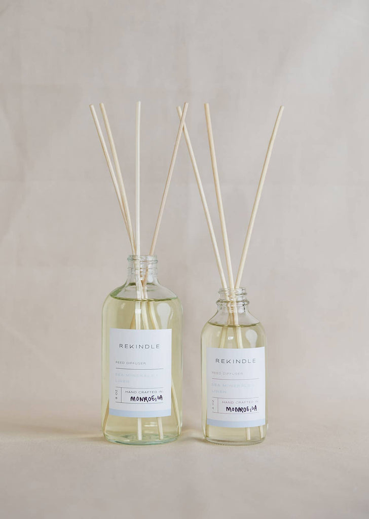 Sea Minerals + Linen Reed Diffuser: 4oz. Bottle