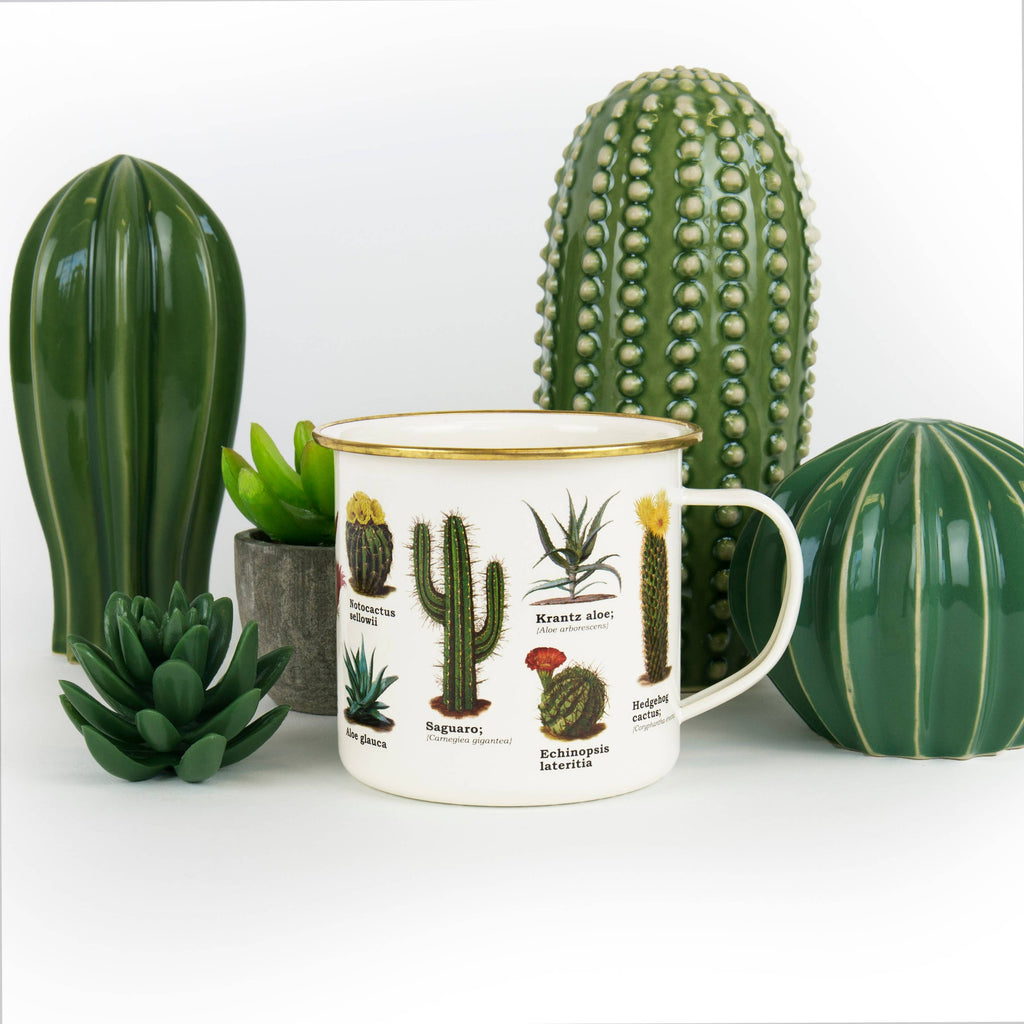 Cacti Enamel Mug