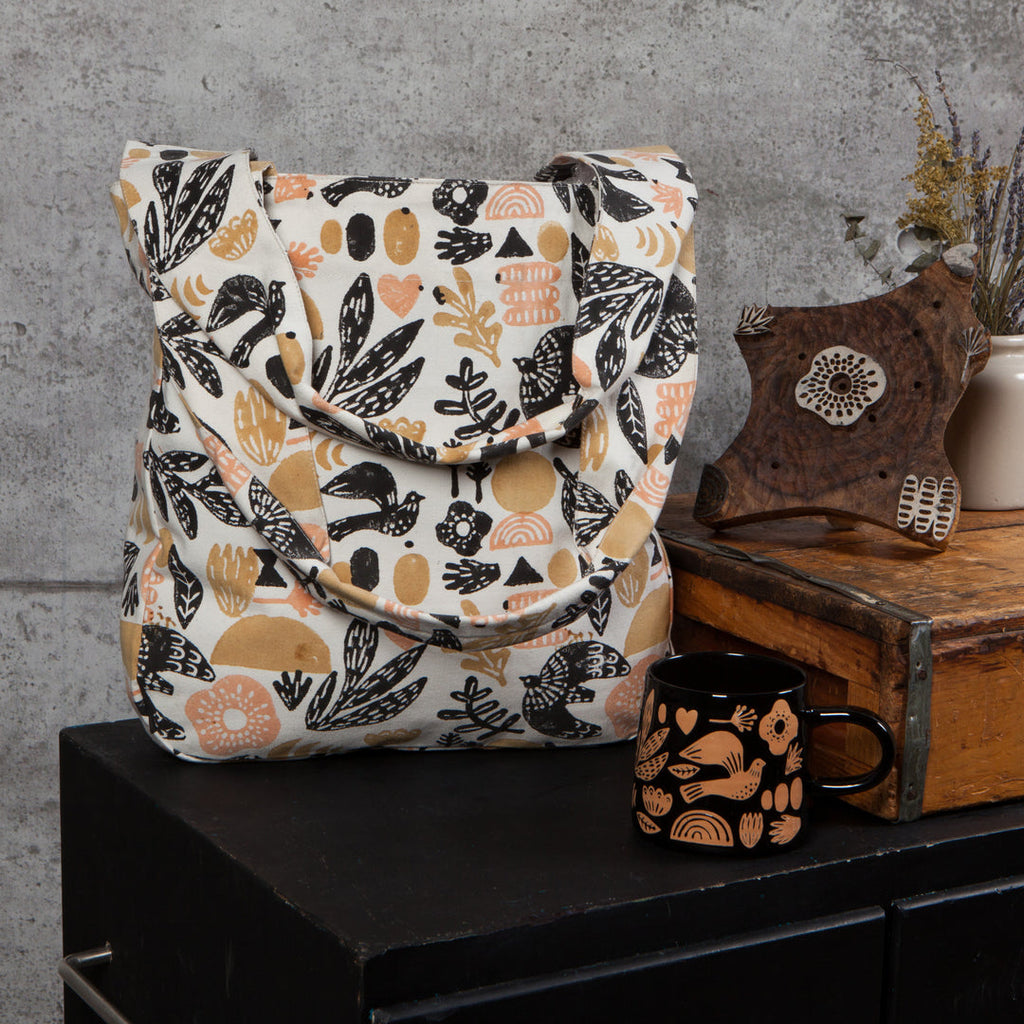 Black Print Myth Tote To & Fro
