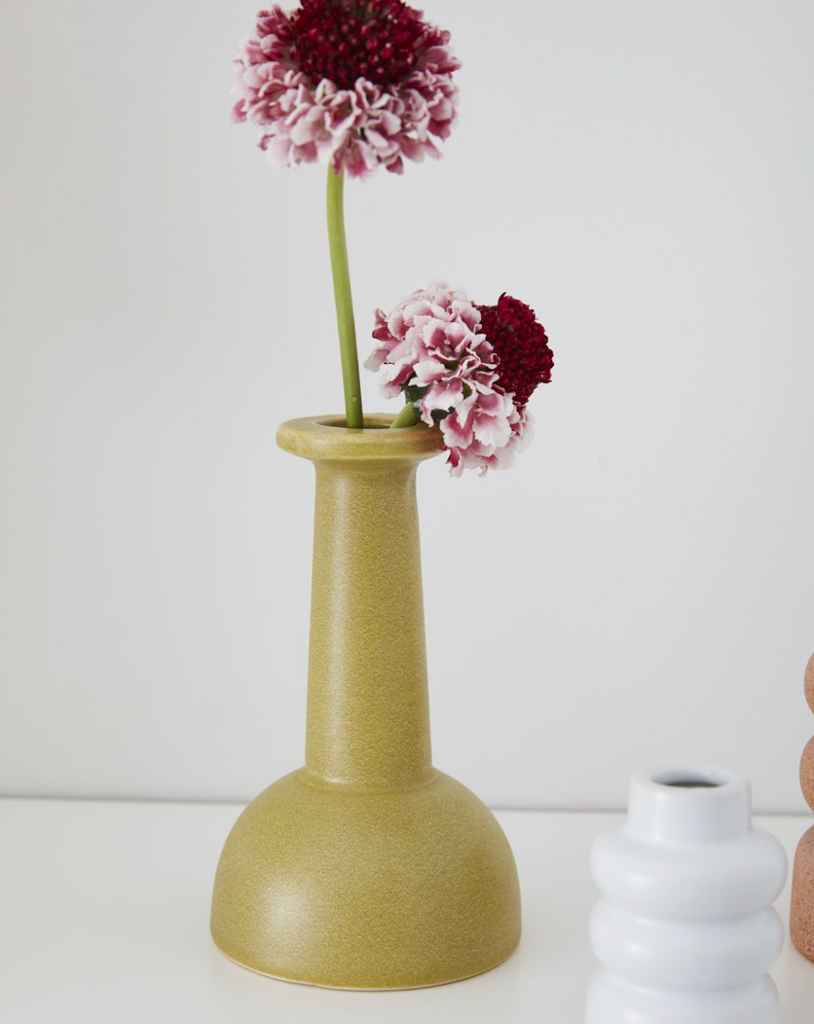 Sundown Green Bud Vase