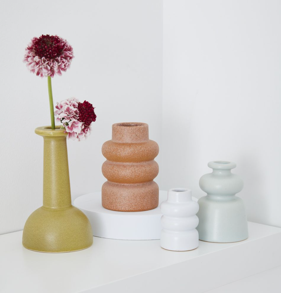 Sundown Green Bud Vase