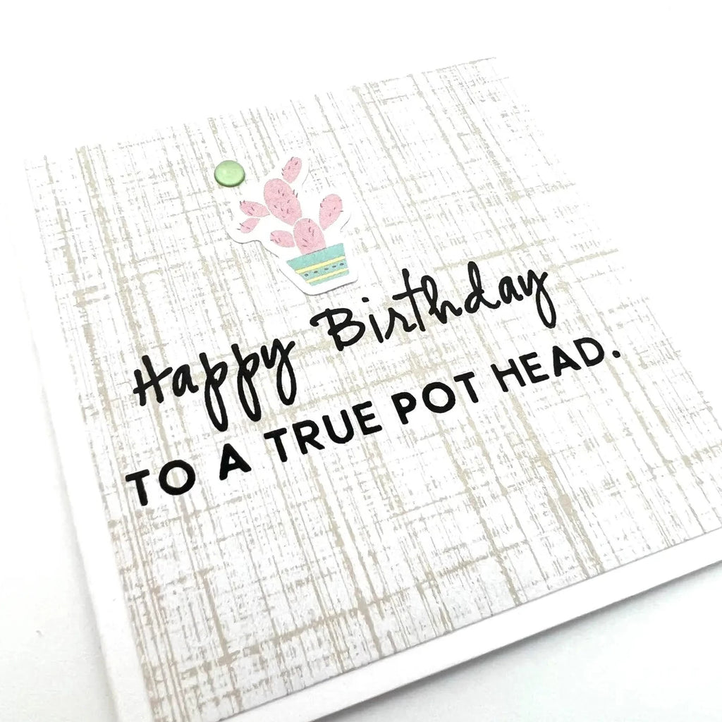 Mini Birthday Pot Head greeting card