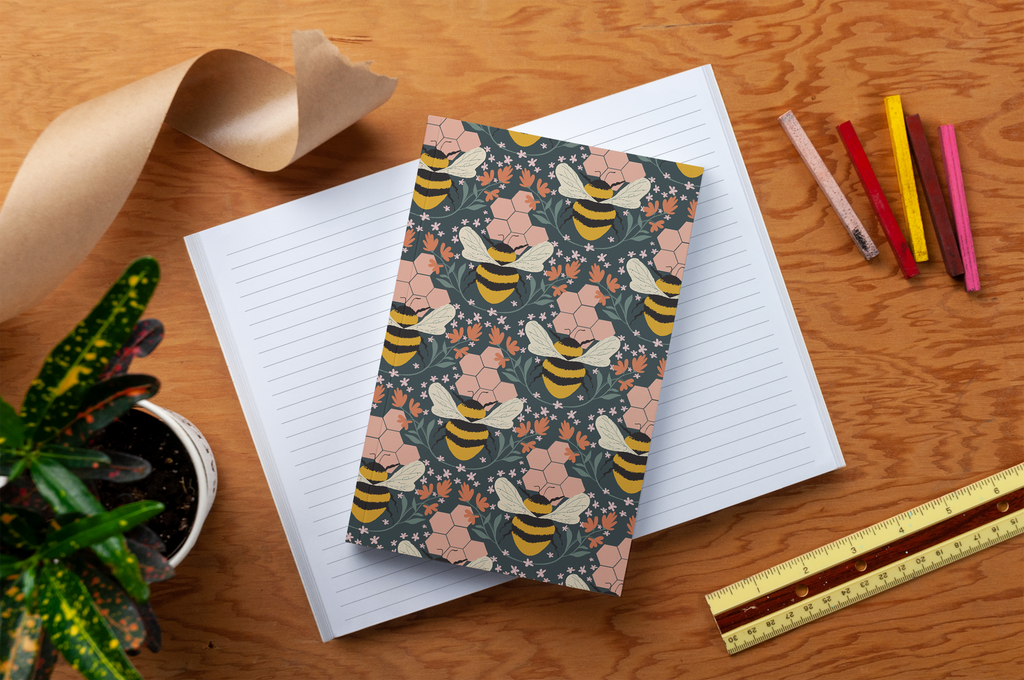 Honeycomb Bee Classic Layflat Journal Notebook
