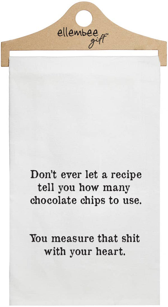 Don't Let Recipe tell how many Chocolate Chips towels - White