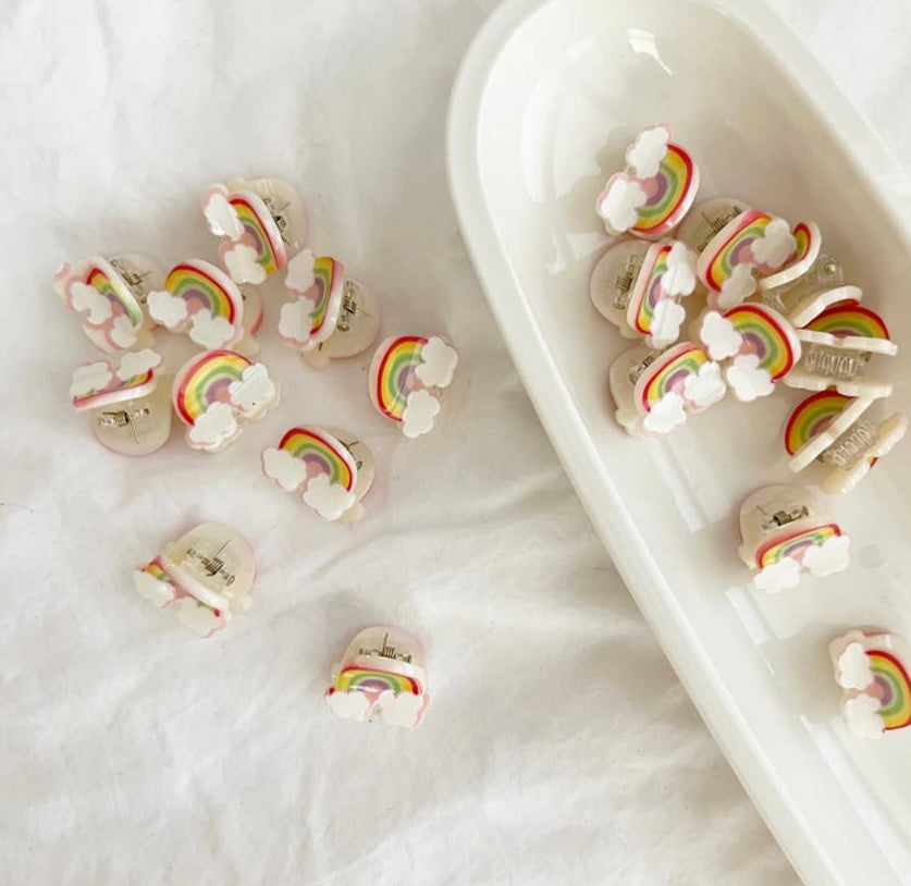 Small Rainbow Clip Hair Claw