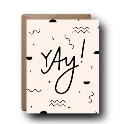 Yay Objects Congratulations Greeting Card
