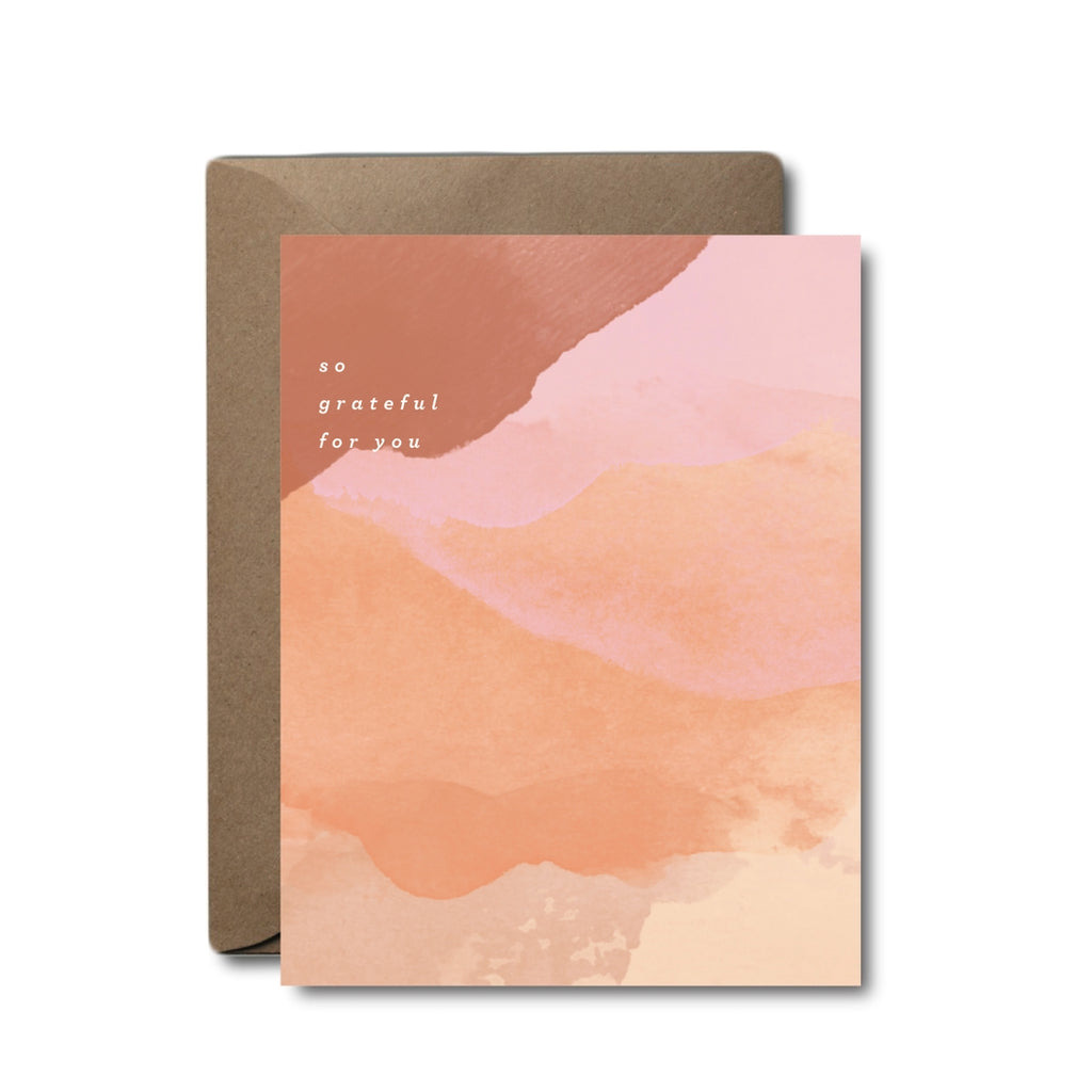 Grateful For You Thank You Greeting Card