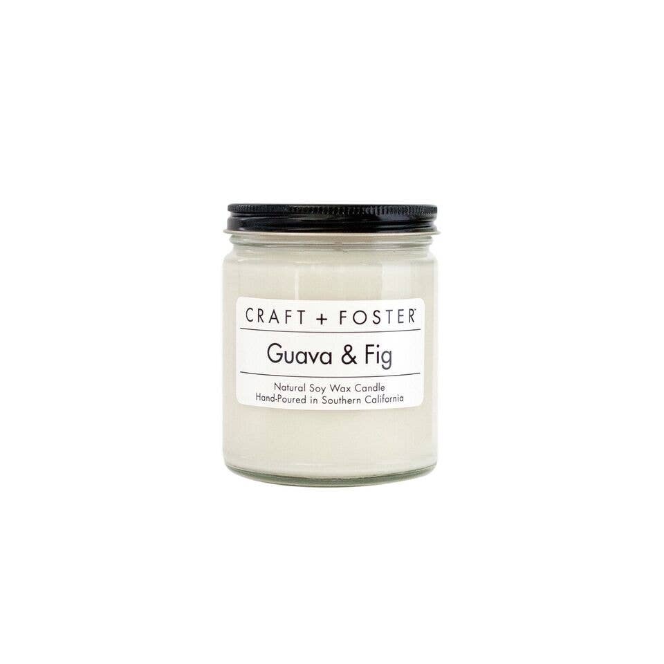 Guava & Fig - 8oz Natural Soy Candle