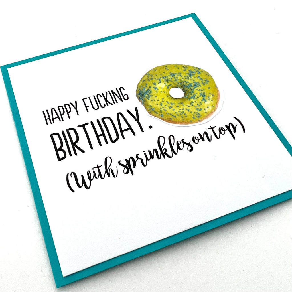 Mini Birthday Sprinkles Donut Card