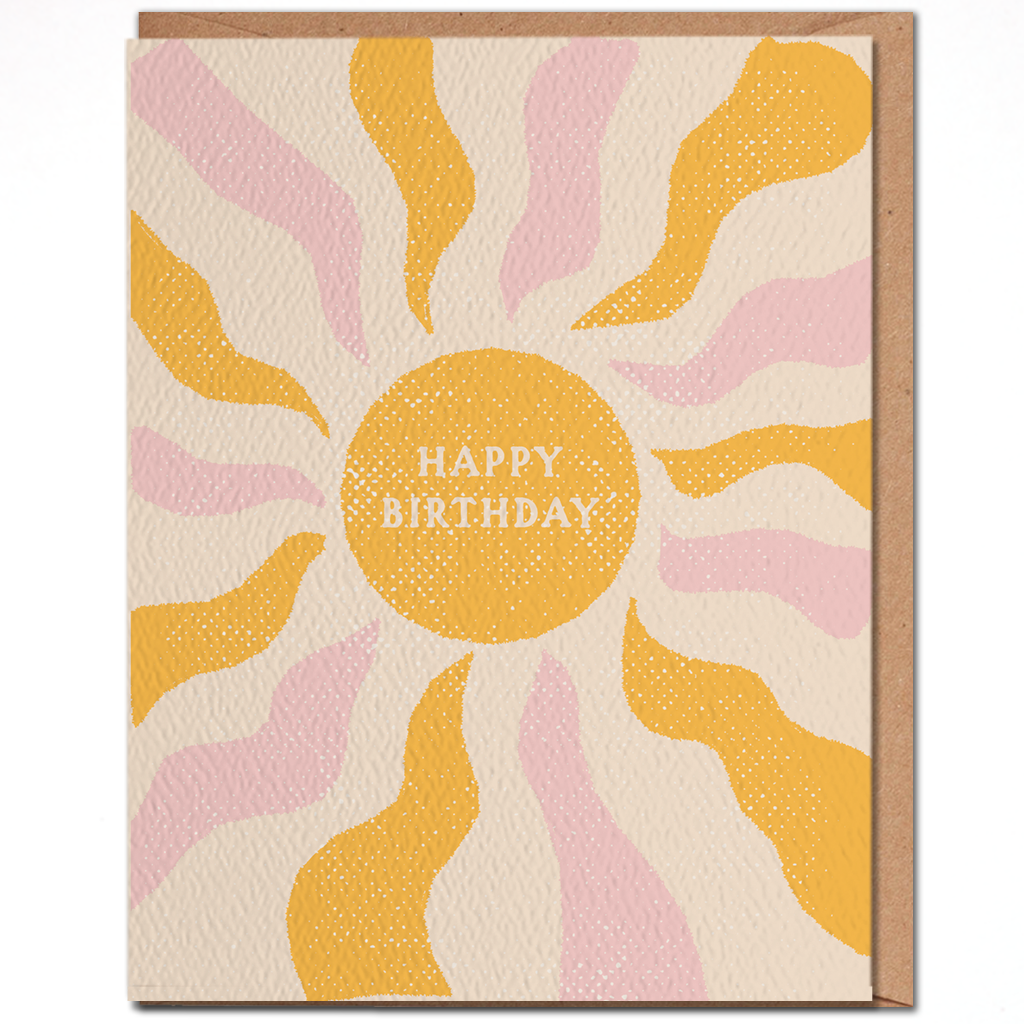 Happy Birthday - Sun Birthday Card