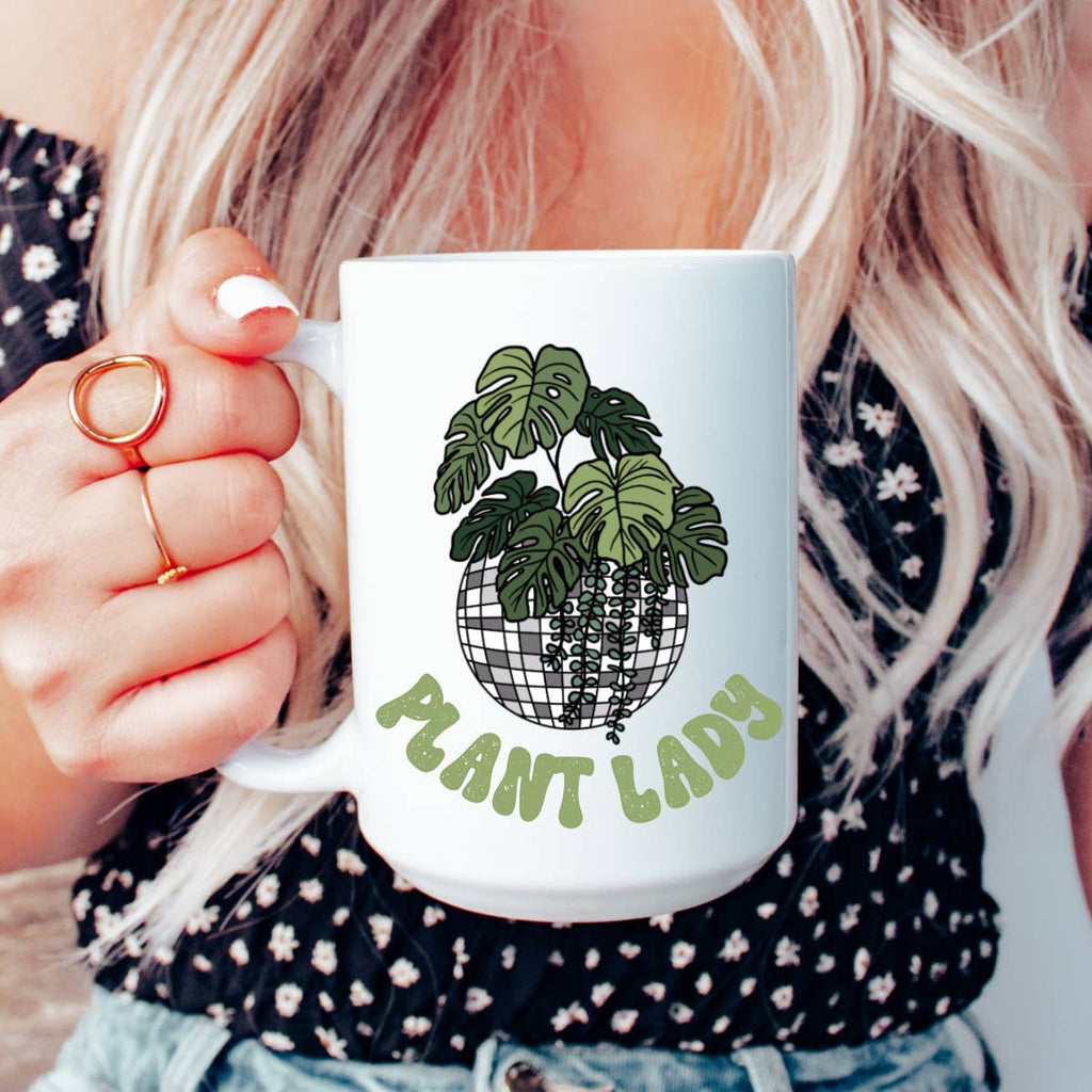 Plant lady ceramic mug 15oz