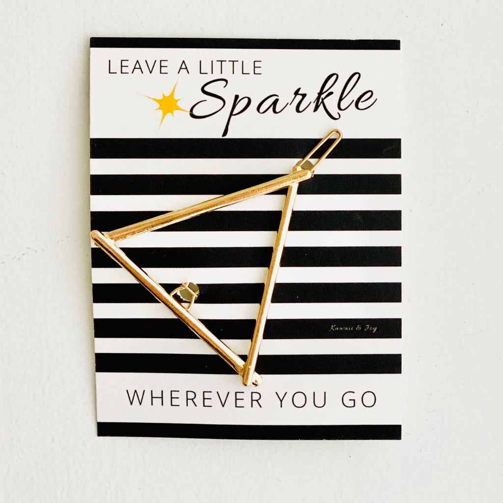 Sparkle Triangle Hair Clip