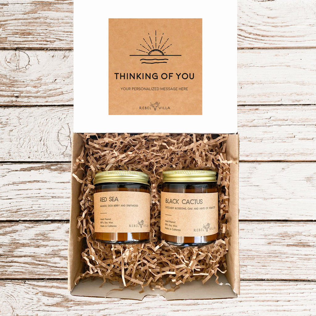 Candle Gift Box | 2 Soy Candles | Choose Your Occasion