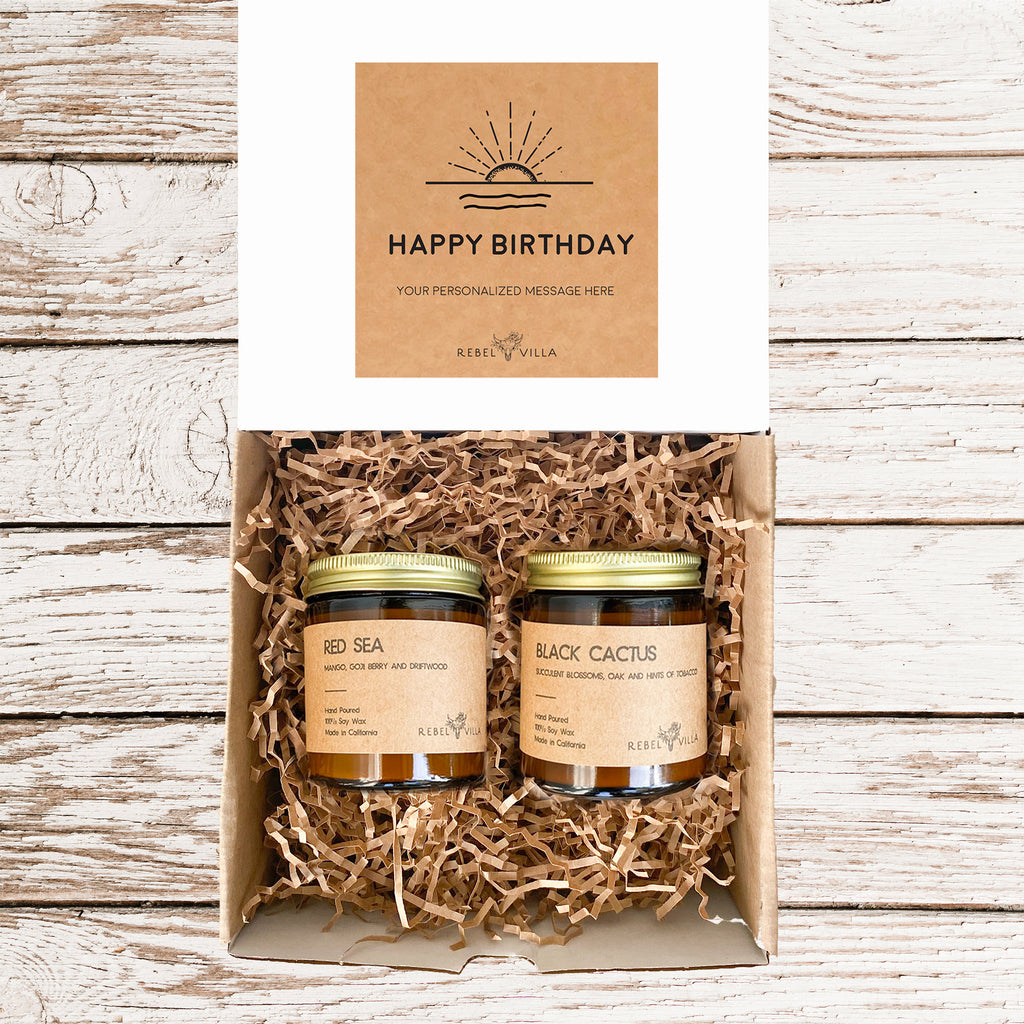 Candle Gift Box | 2 Soy Candles | Choose Your Occasion