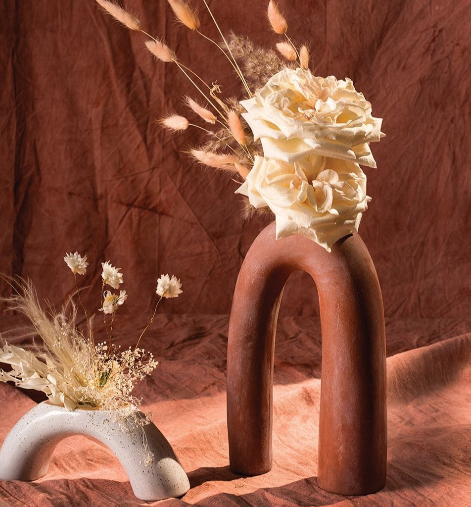 Esso Tall Rust Bud Vase