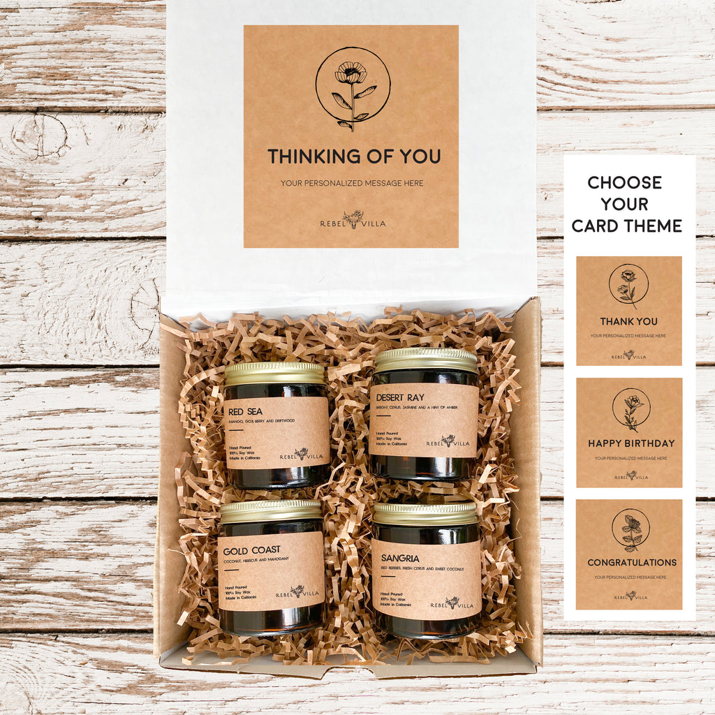 4-Pack of 4oz Soy Candles - Our Signature Rebel Scents