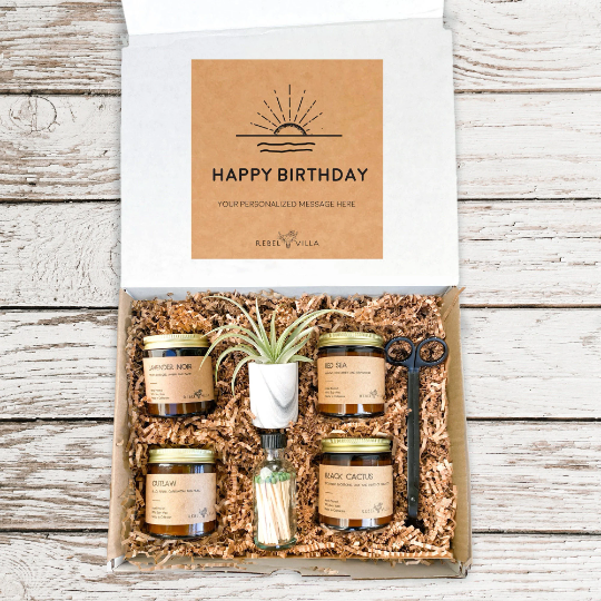 Gift Box | Soy Candles + Matches + Wick Trimmer | Choose Your Occasion