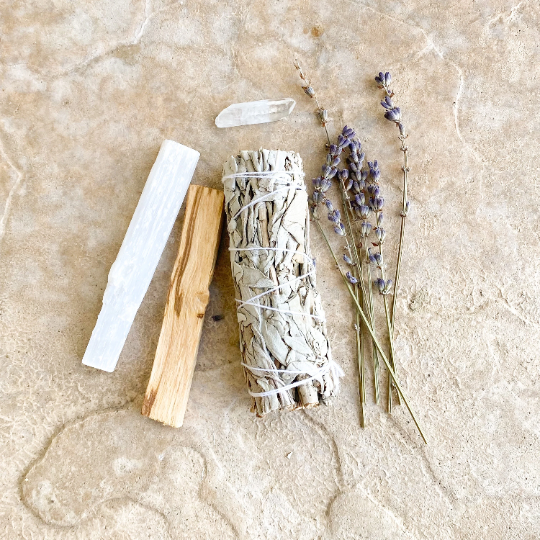 Energy Cleansing Gift Box | Sage Bundle + Soy Candle | Choose Your Occasion