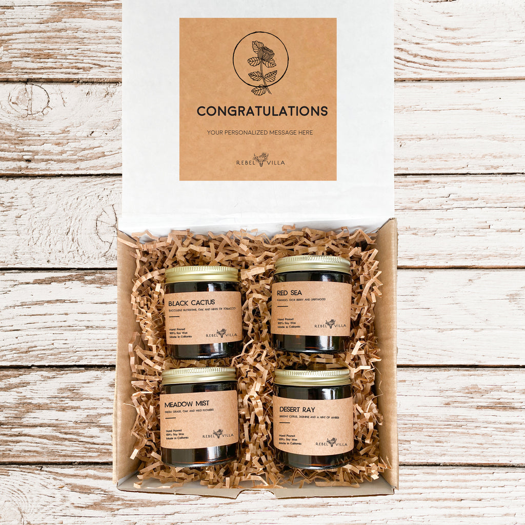 Gift Box | Soy Candle 4 Pack | Choose Your Occasion
