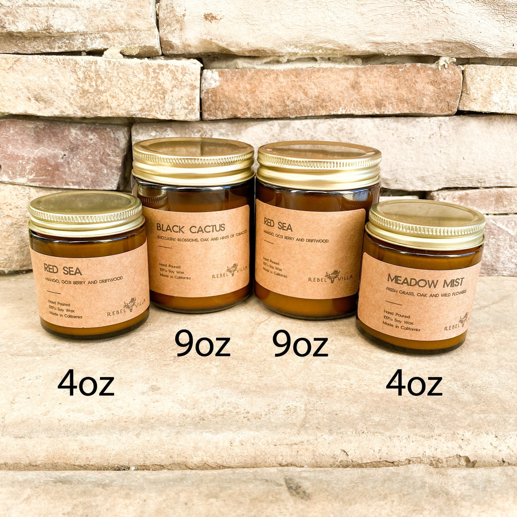 4 oz Soy Candle - Choose Your Scent | Rebel Villa