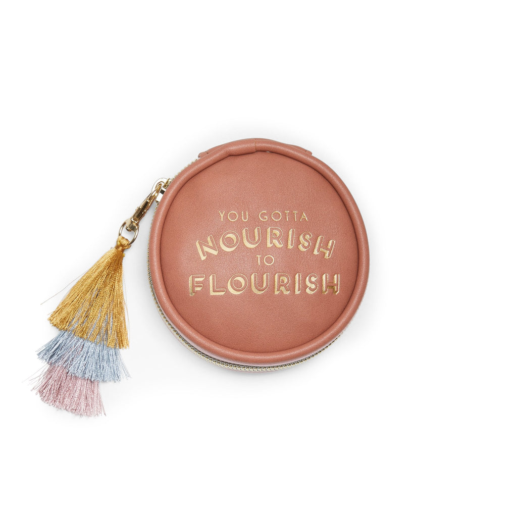 "NOURISH TO FLOURISH" Pill Bag