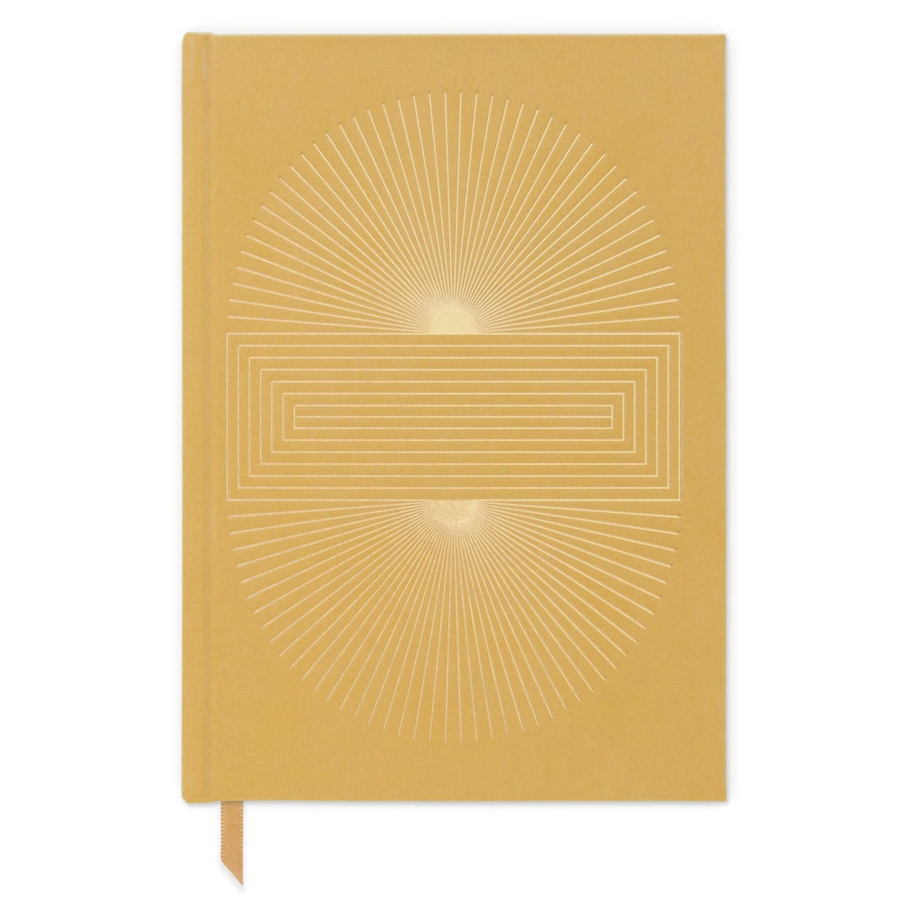 Radiant Sun Block Journal Notebook | Ochre Gold