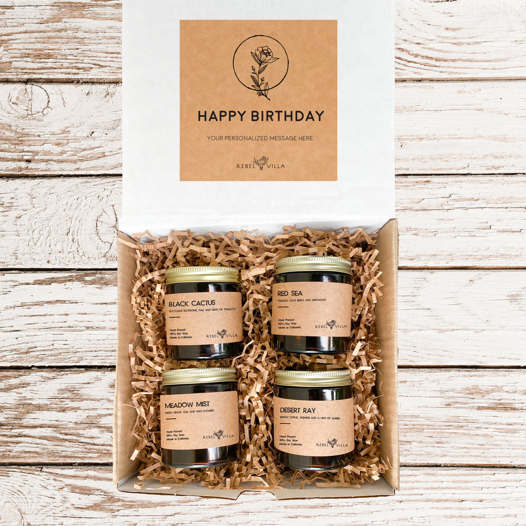 Gift Box | Soy Candle 4 Pack | Choose Your Occasion