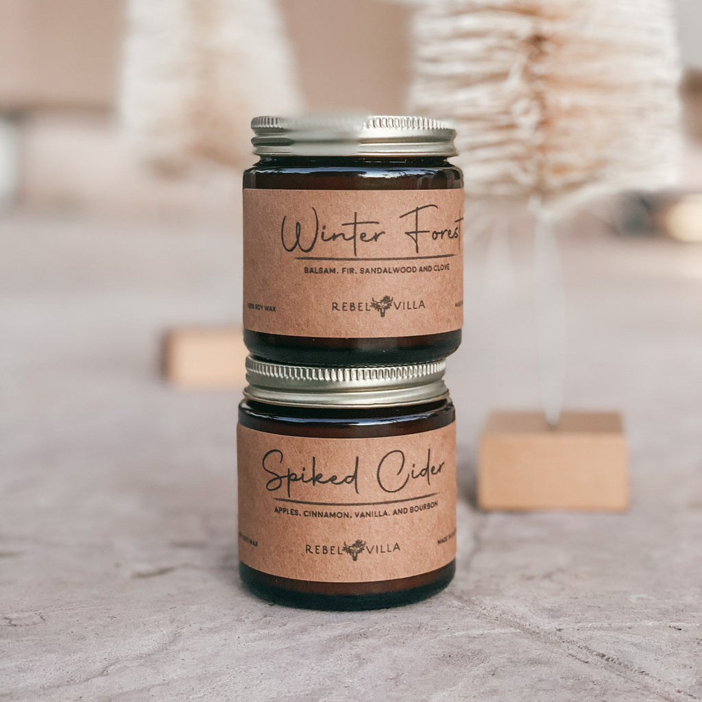 Thankful For You Fall Candle Gift Set | 2 Holiday Soy Candles