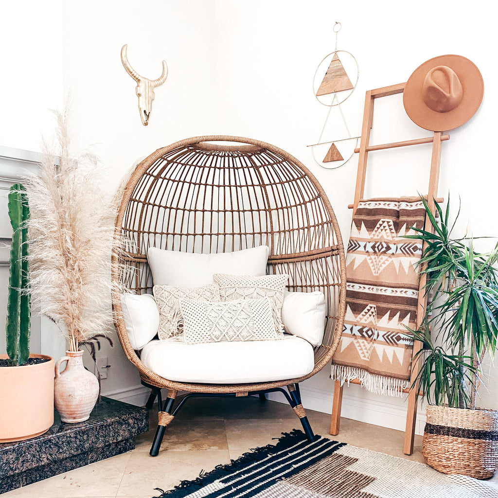 LUNA | Gold + Wood Wall Hanging