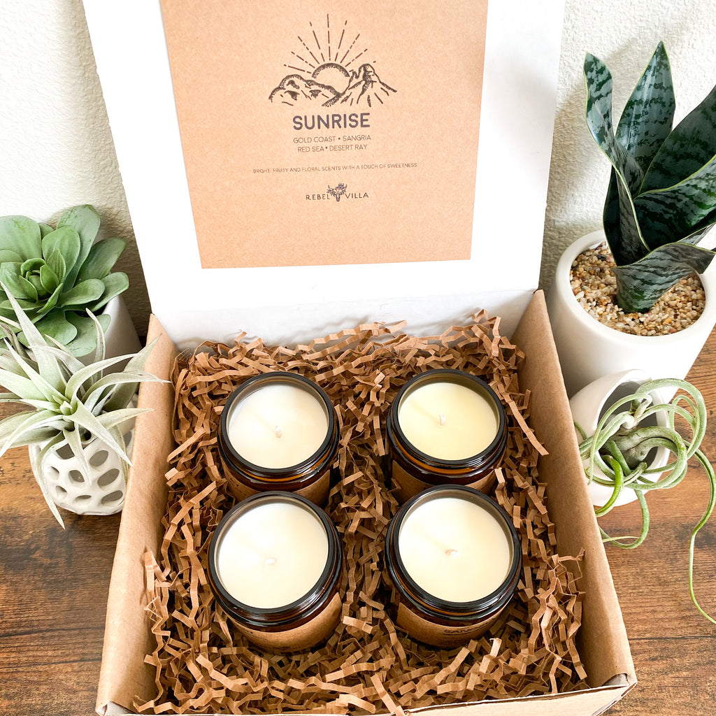 Soy Candle Box Set | 4 Pack of 4oz