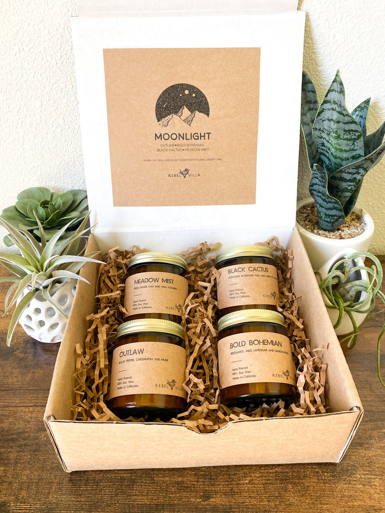 Soy Candle Box Set | 4 Pack of 4oz