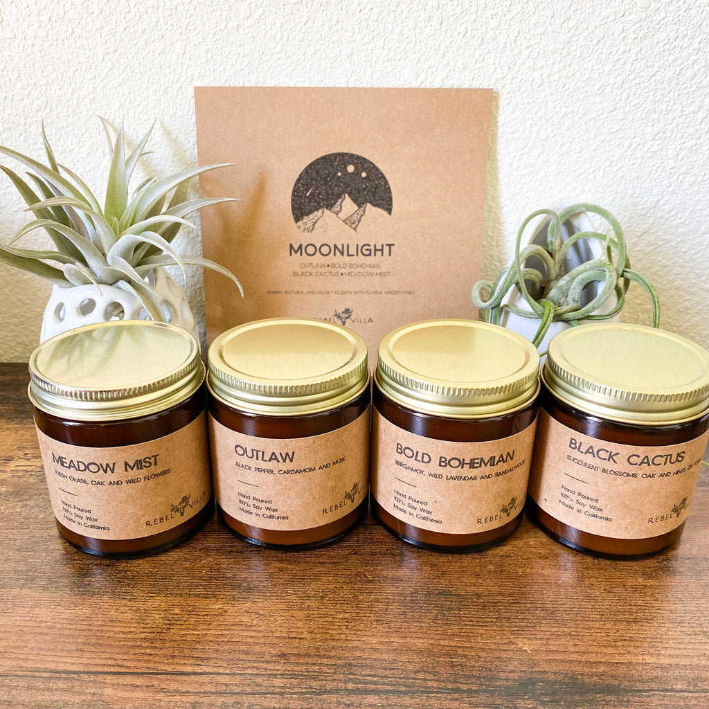 Soy Candle Box Set | 4 Pack of 4oz