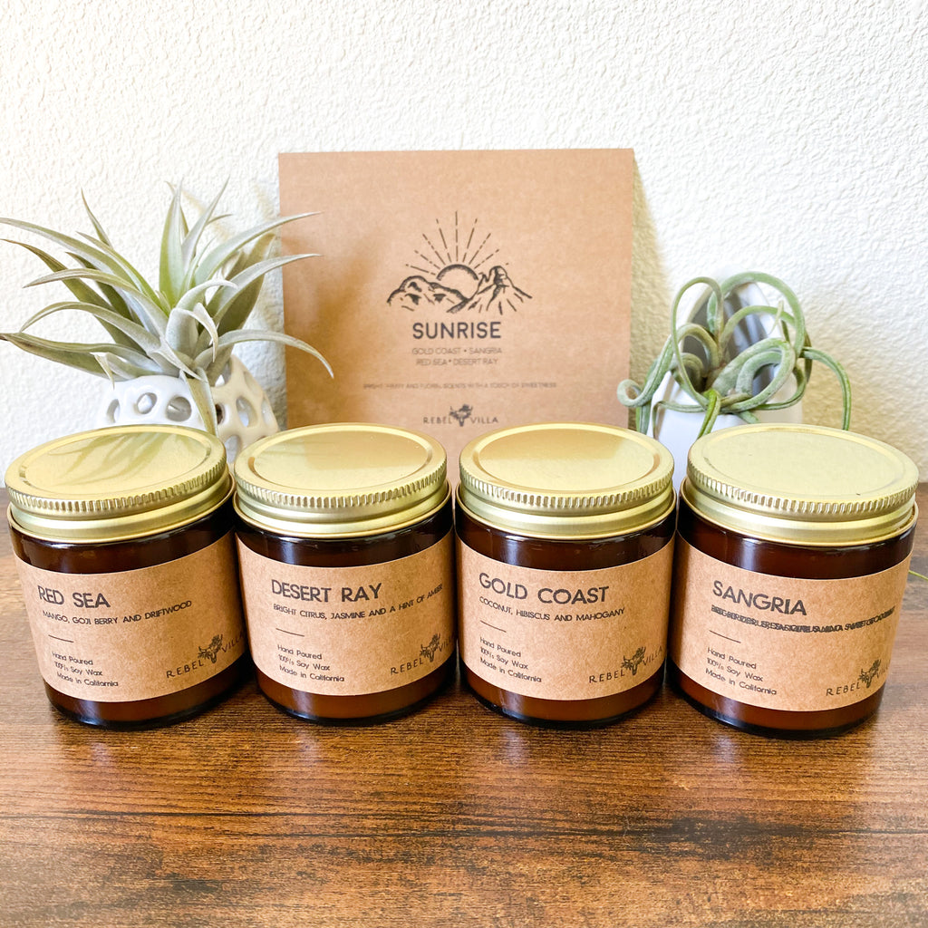 4-Pack of 4oz Soy Candles - Our Signature Rebel Scents