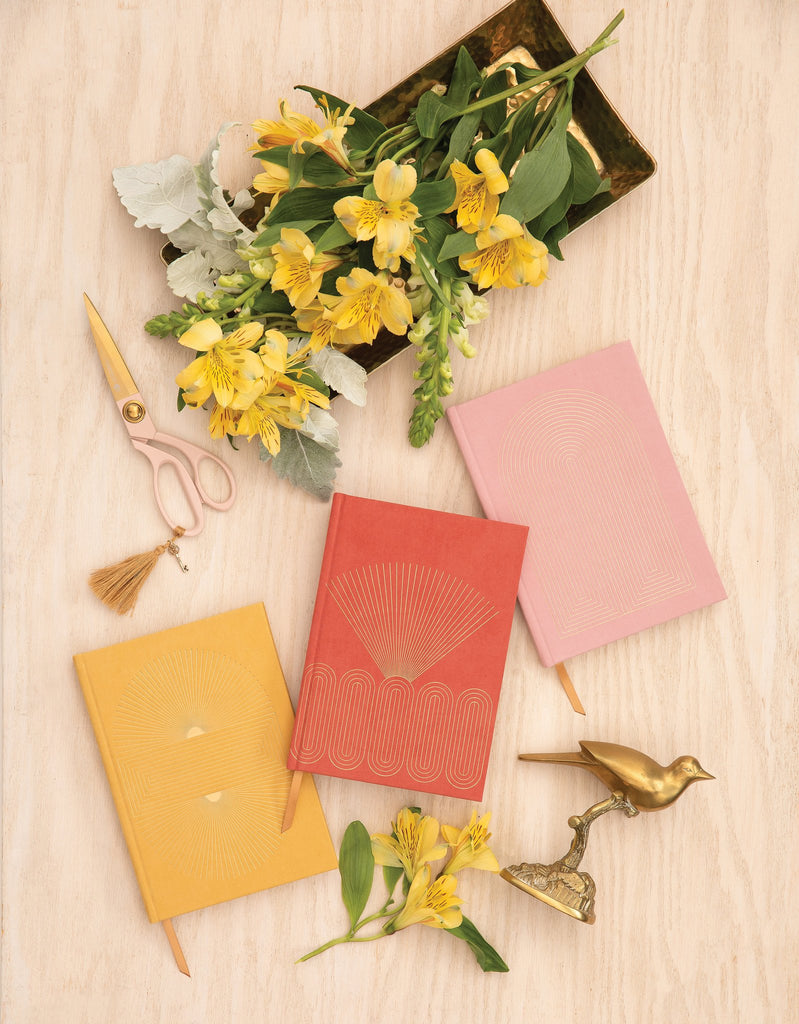 Radiant Rainbow Notebook Journal | Dusty Pink