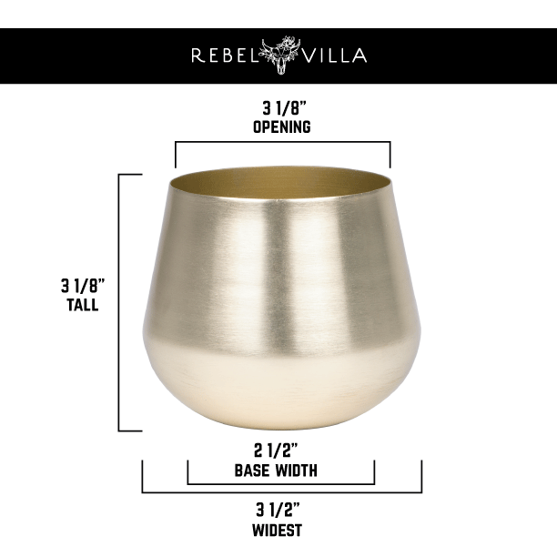 Medium Gold Votives - Rebel Villa