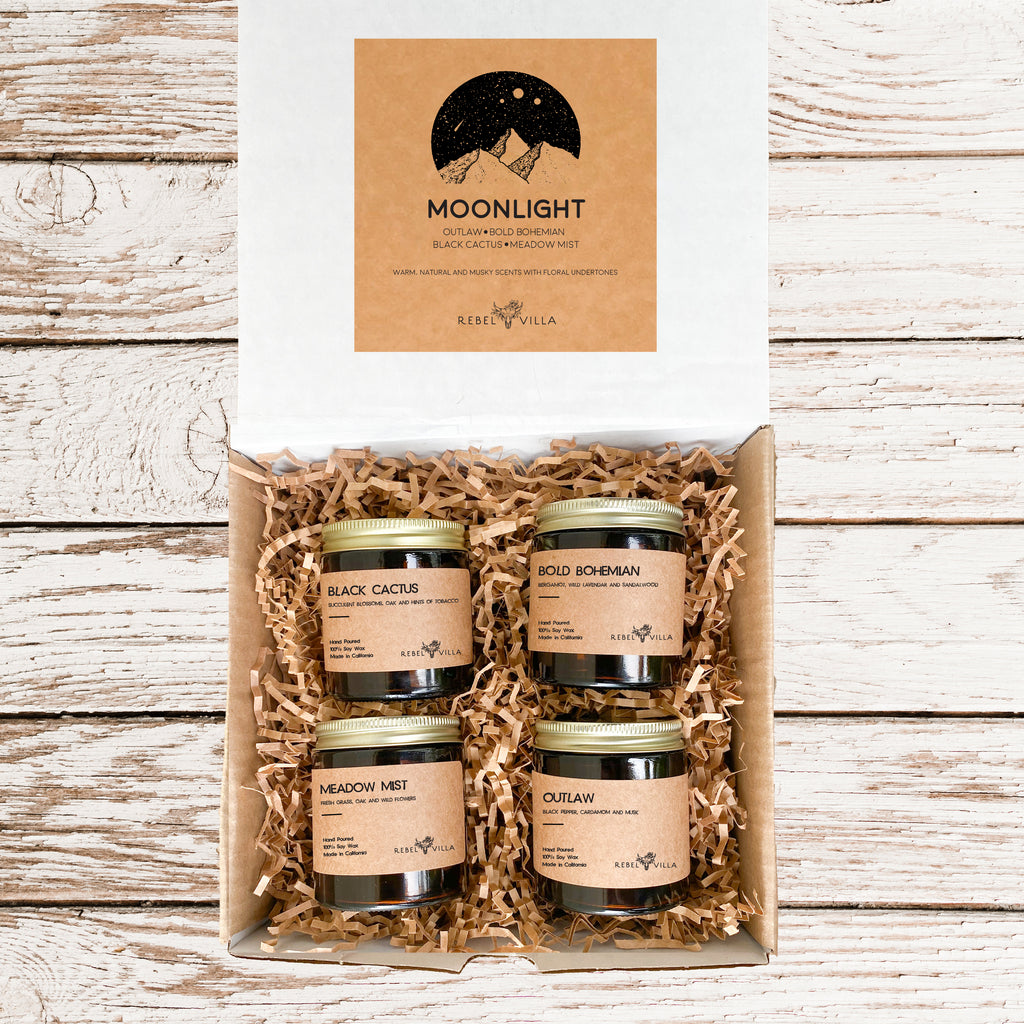 Soy Candle Box Set | 4 Pack of 4oz
