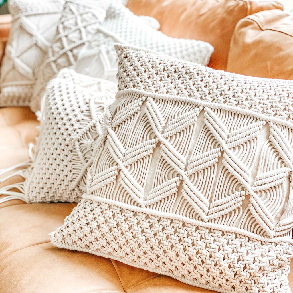 Macrame Throw Pillow Cover - Rebel Villa