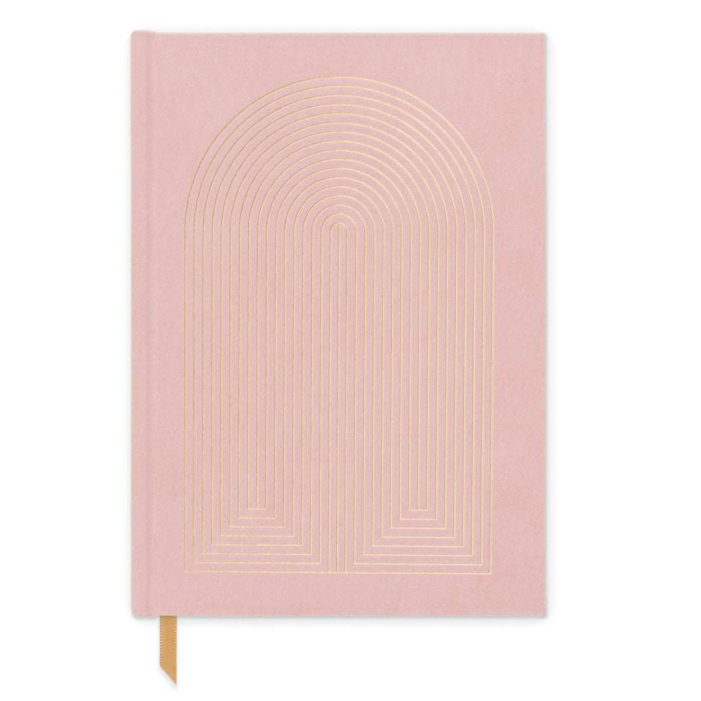 Radiant Rainbow Notebook Journal | Dusty Pink