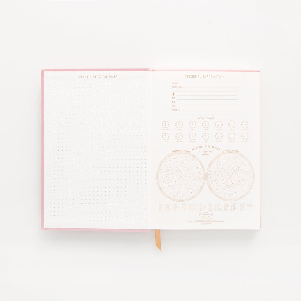 Radiant Rainbow Notebook Journal | Dusty Pink