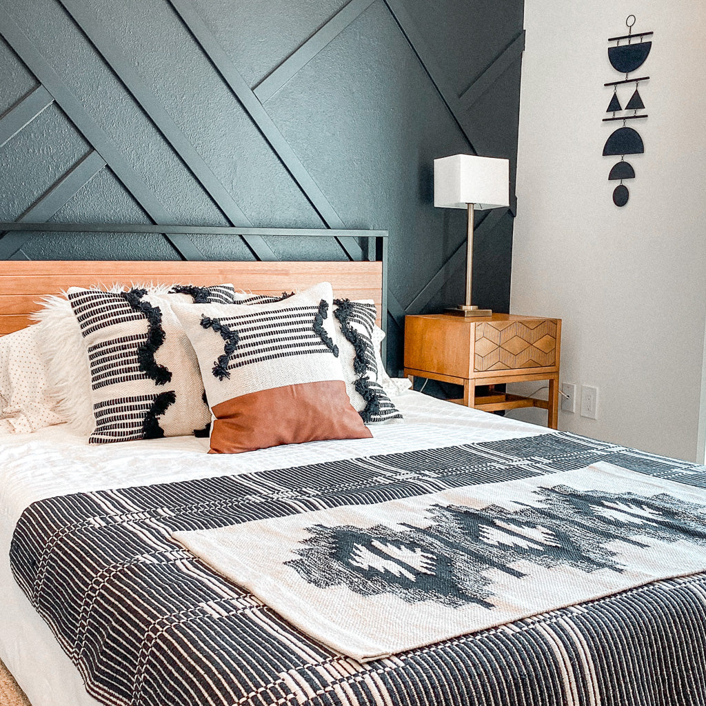 Rebel Villa Rug Blanket used as Wall Hanging