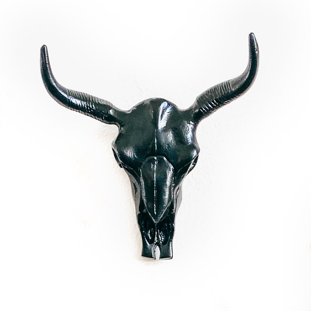CONNOR | Faux Cow Skull Wall Hanging