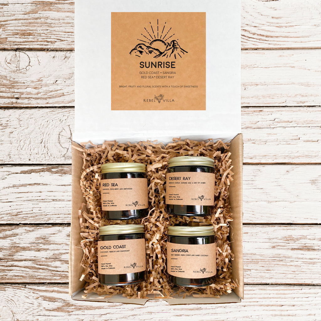 Soy Candle Box Set | 4 Pack of 4oz