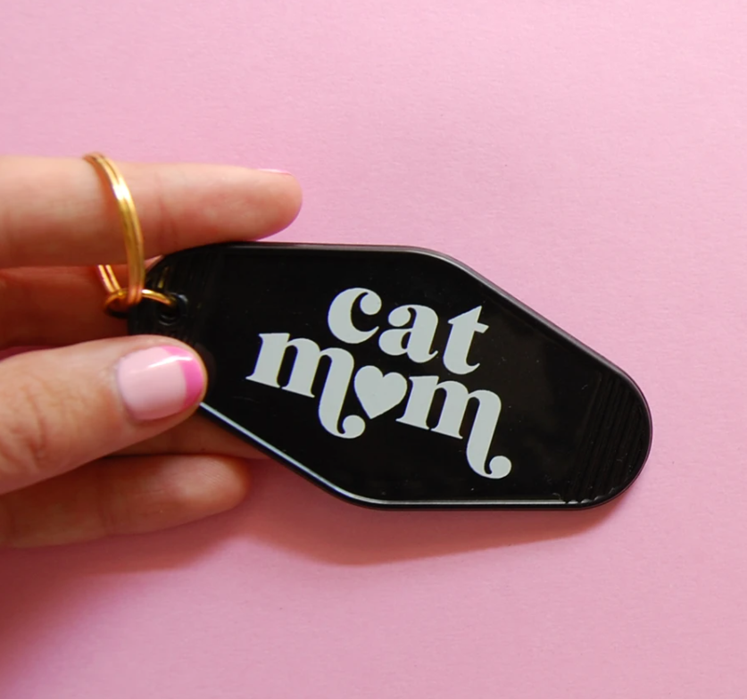 Cat Mom Keychain