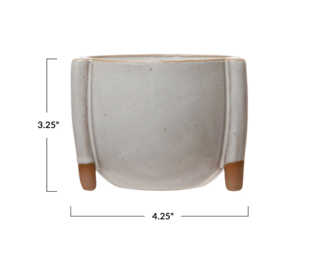 Stoneware Footed Planter