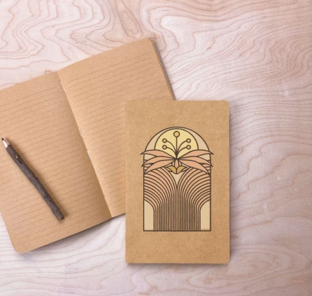 Desert Bloom Kraft Lined Notebook