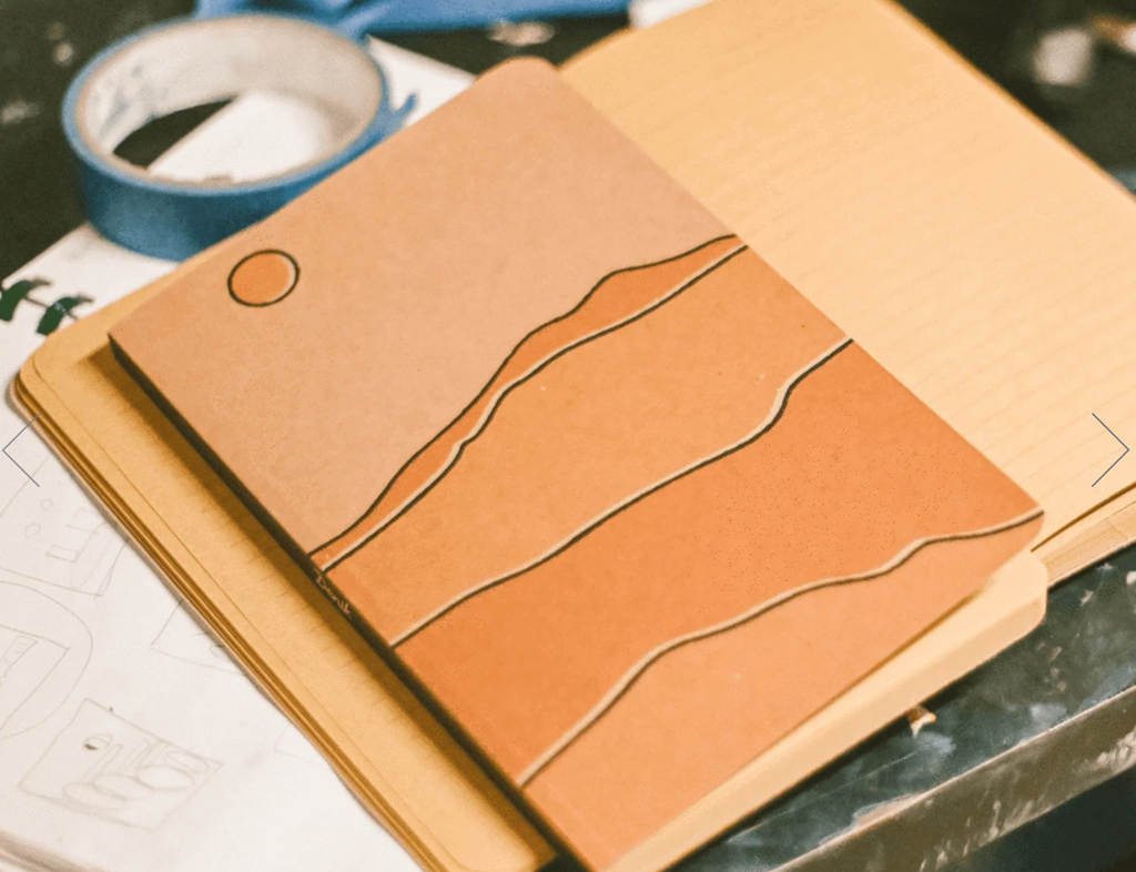 Sandscape Kraft Lined Notebook